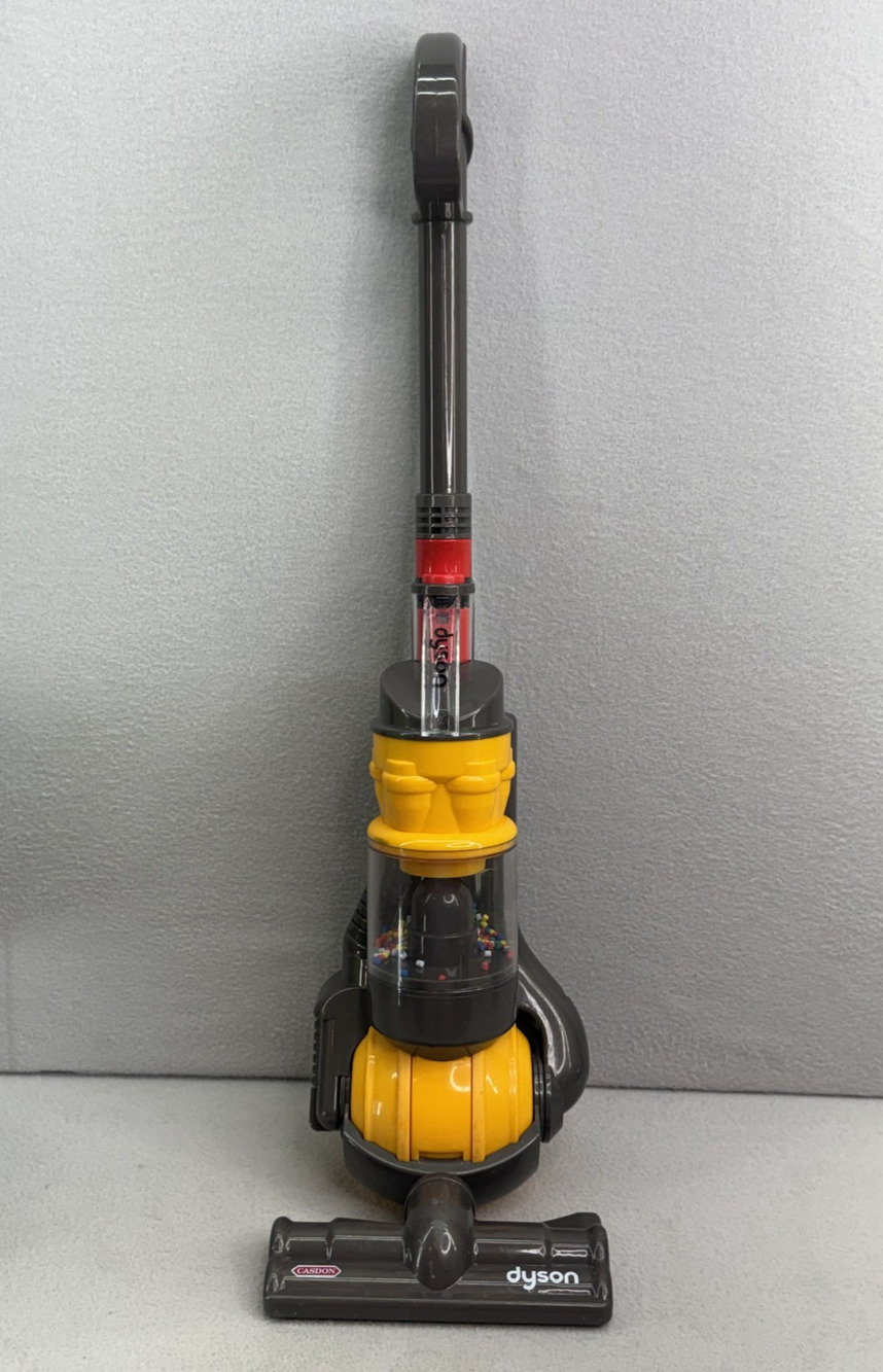 Casdon Dyson Ball Toy Vacuum Cleaner Yellow Kids Pretend Play Tested Works